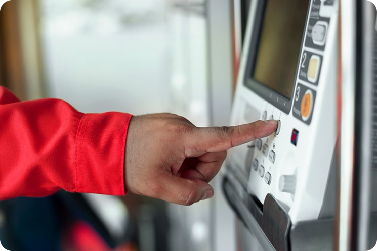Employee using manufacturer computer